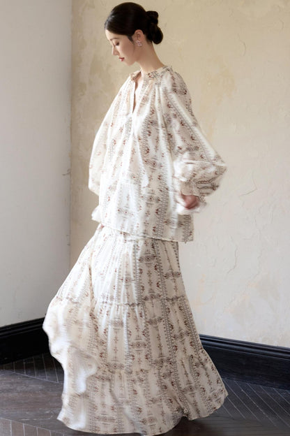 Retro National Resort Style Skirt