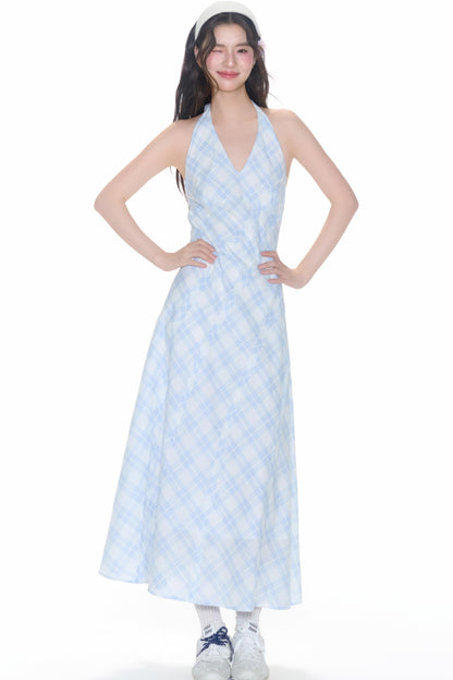 Halterneck Patch Dress