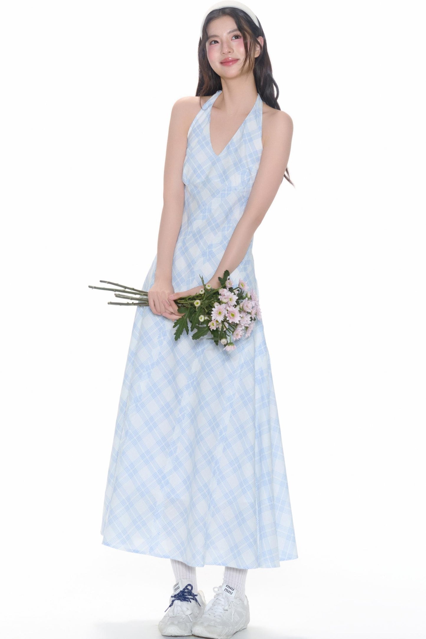 Halterneck Patch Dress