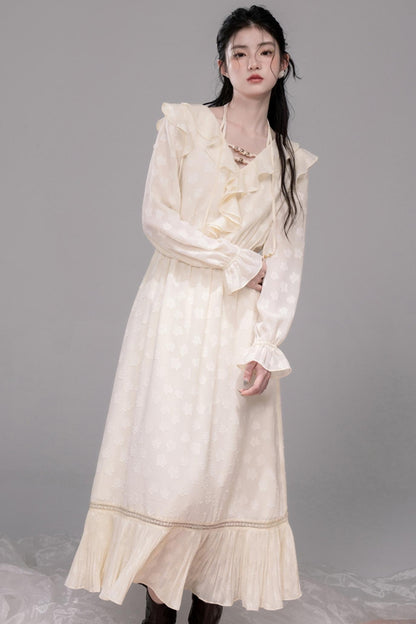 Water Ripple Green Halterneck Dress