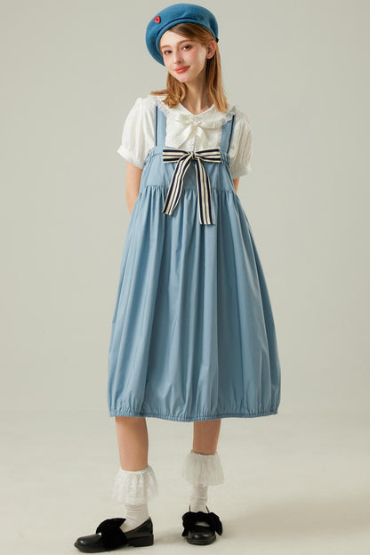 Blue Strappy Maxi Dress