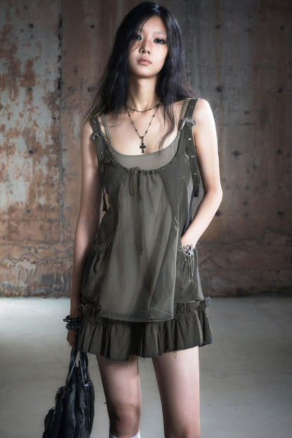 Two-Piece Strap Fall Dress