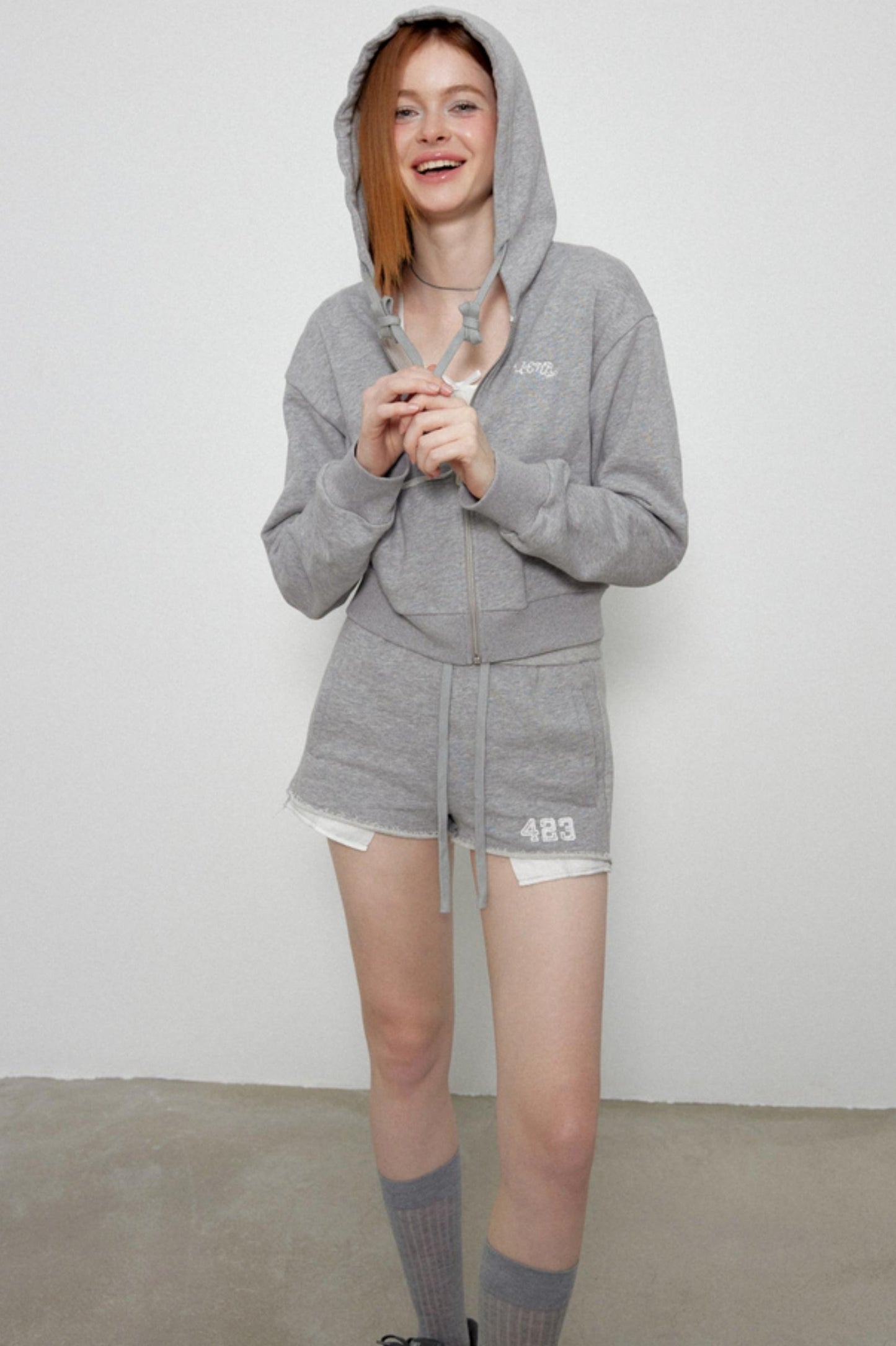 Gray Vintage Hoodie Set-Up