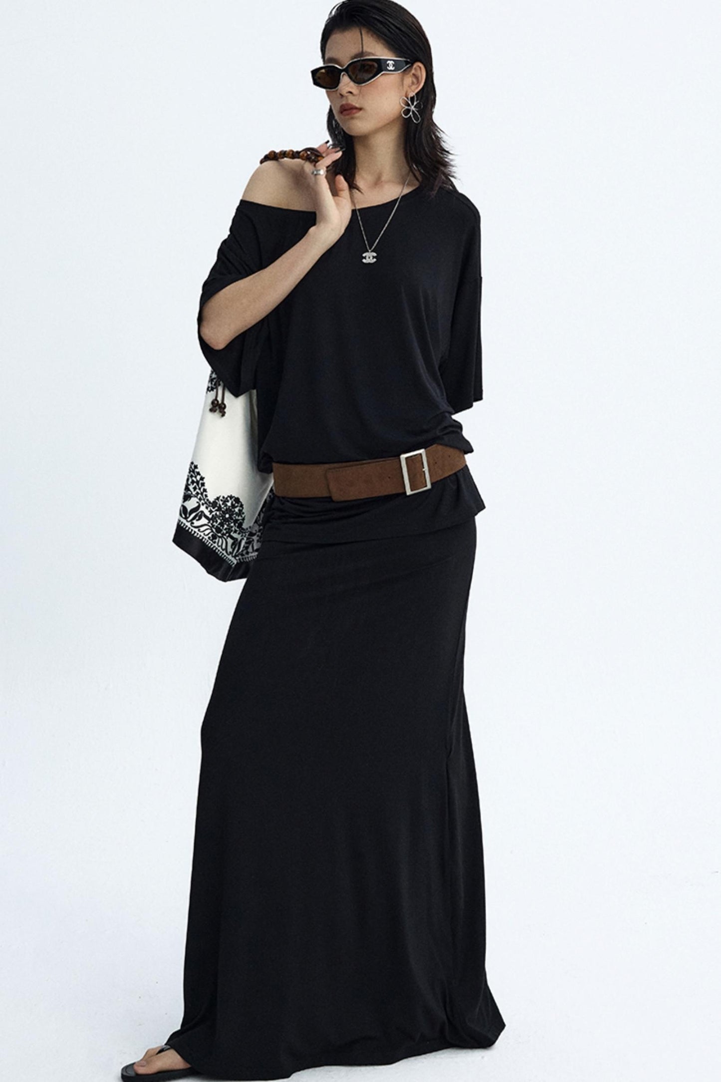 Vintage Distressed Square Buckle Waist Seal