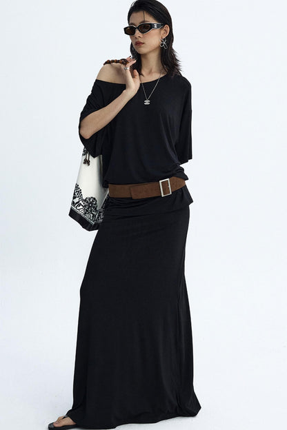 Vintage Distressed Square Buckle Waist Seal