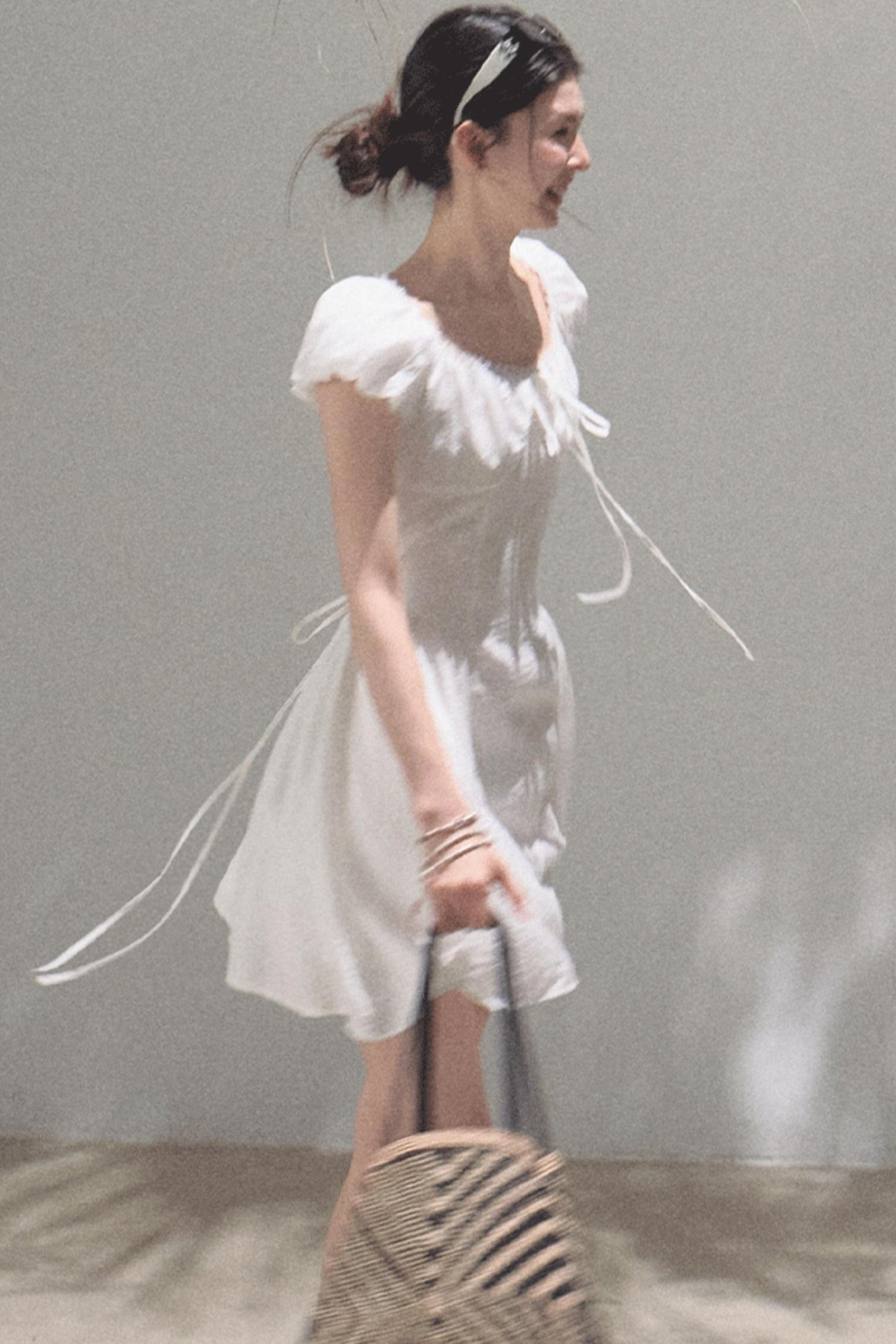 Luminous Cotton Tea Dress