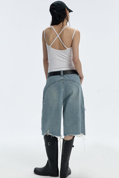 Starry Diamond Denim Pants