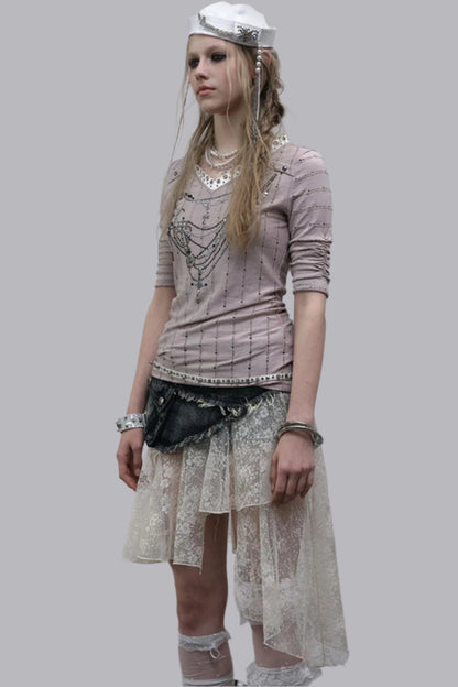 Retro V-Neck Tee Set-Up