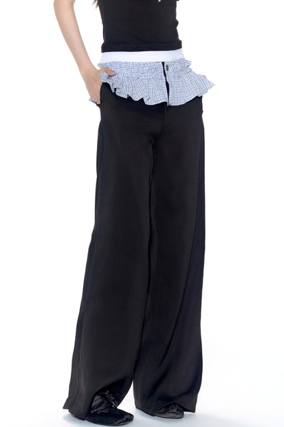 Stitched Straight Leg Pants