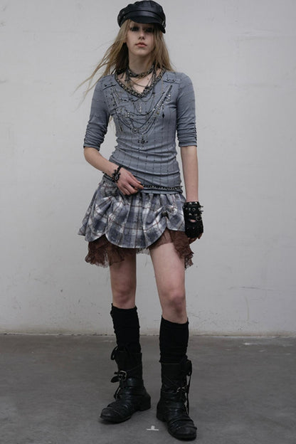 Retro V-Neck Tee Set-Up