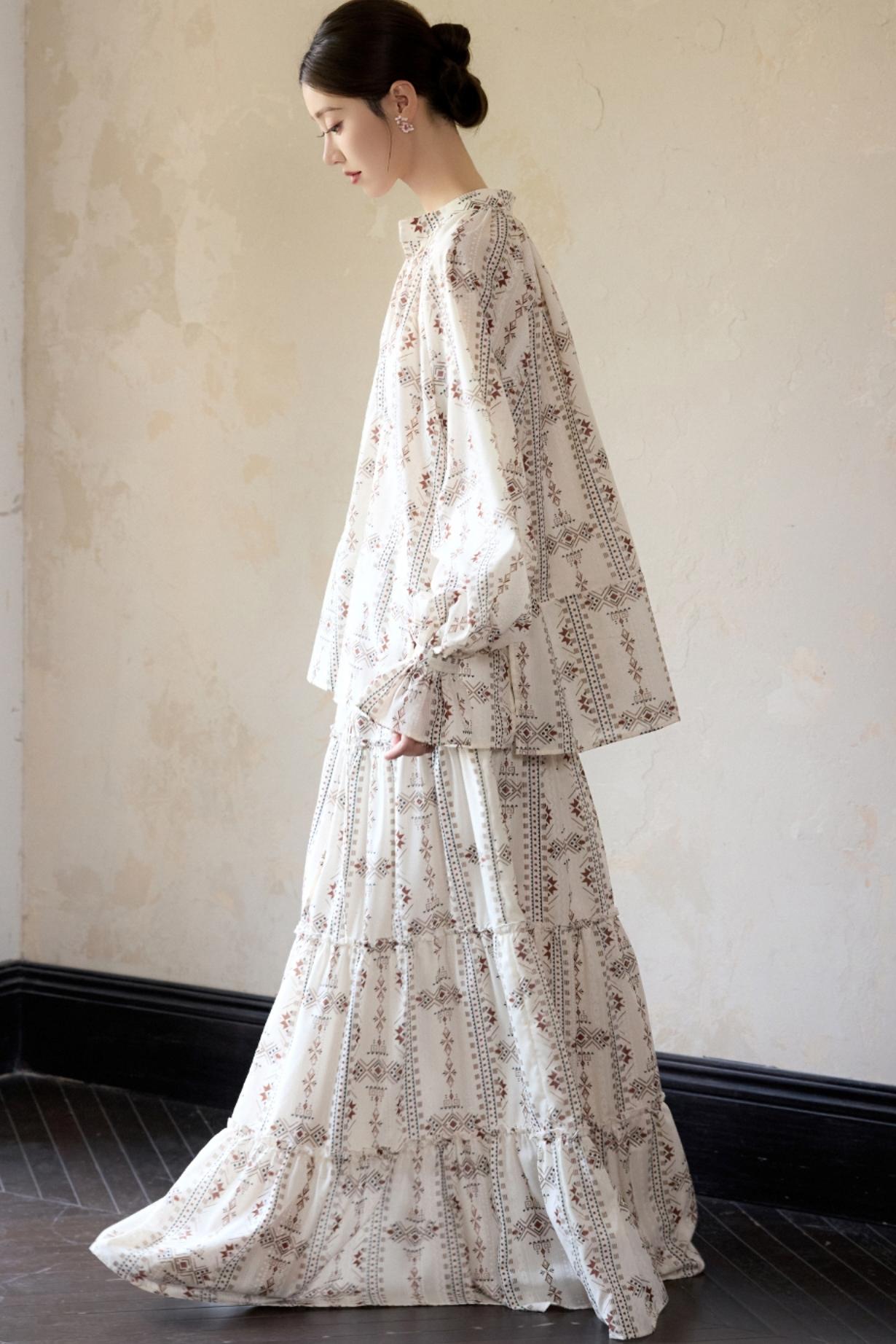 Retro National Resort Style Skirt