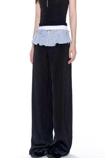 Stitched Straight Leg Pants