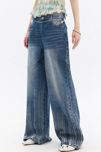 Compass Denim Wide-Leg Pants