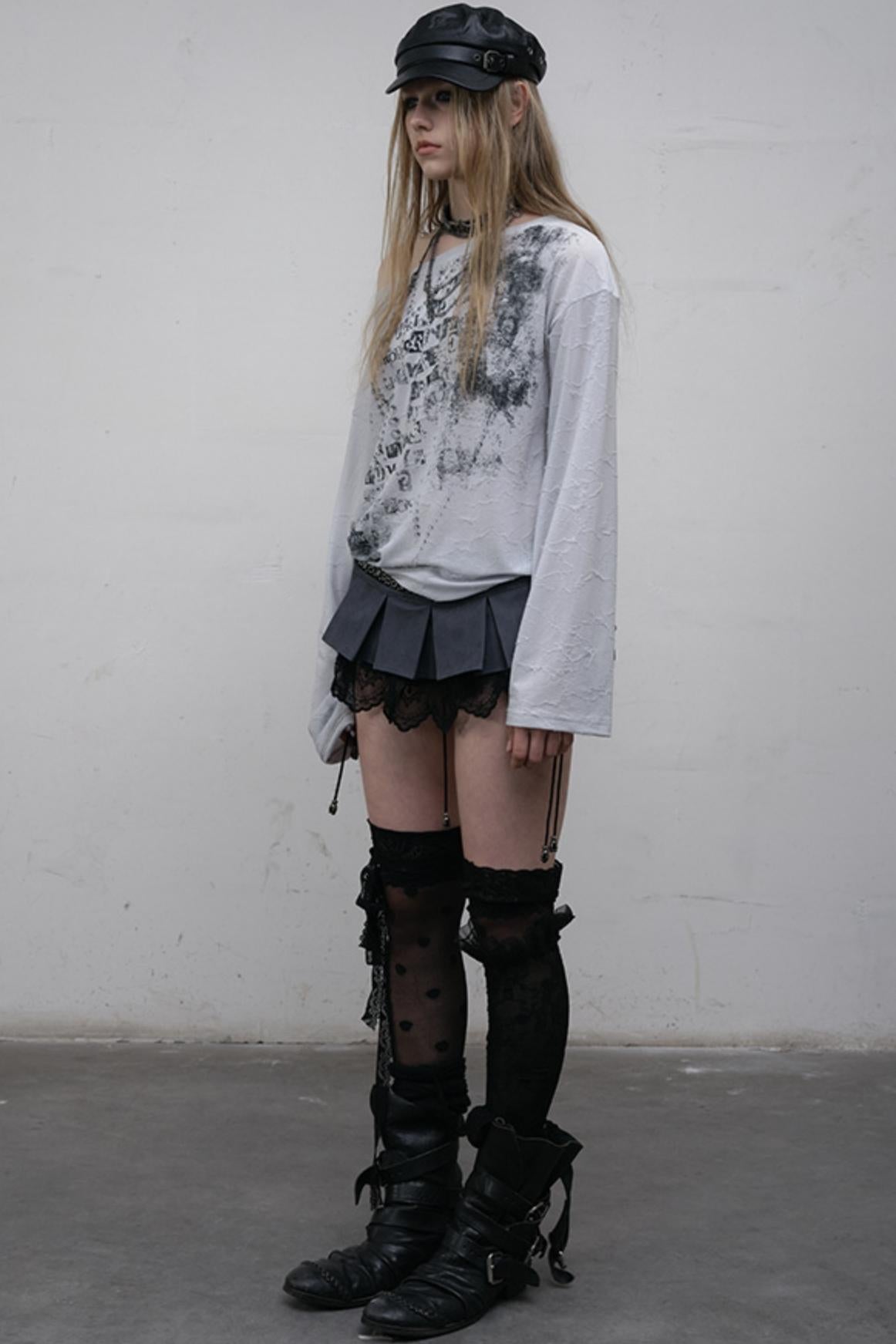 Slouchy One-Shoulder Tee