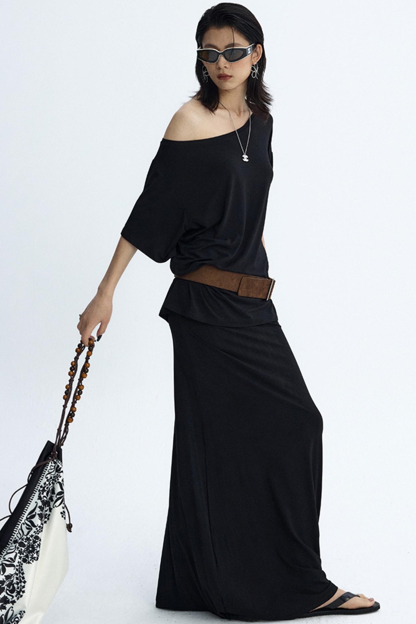 Vintage Distressed Square Buckle Waist Seal