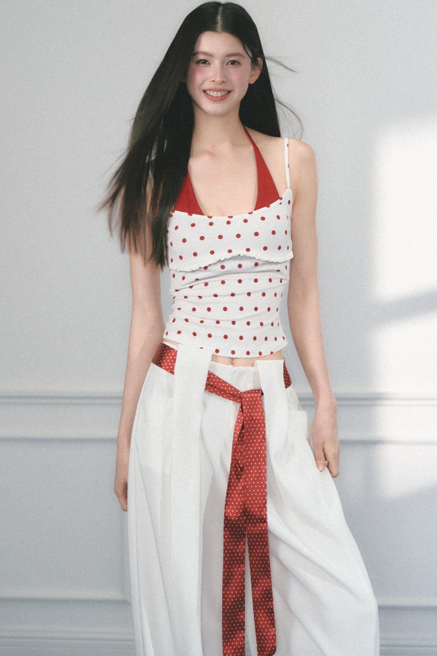 Polka Dot Wide Leg Pants