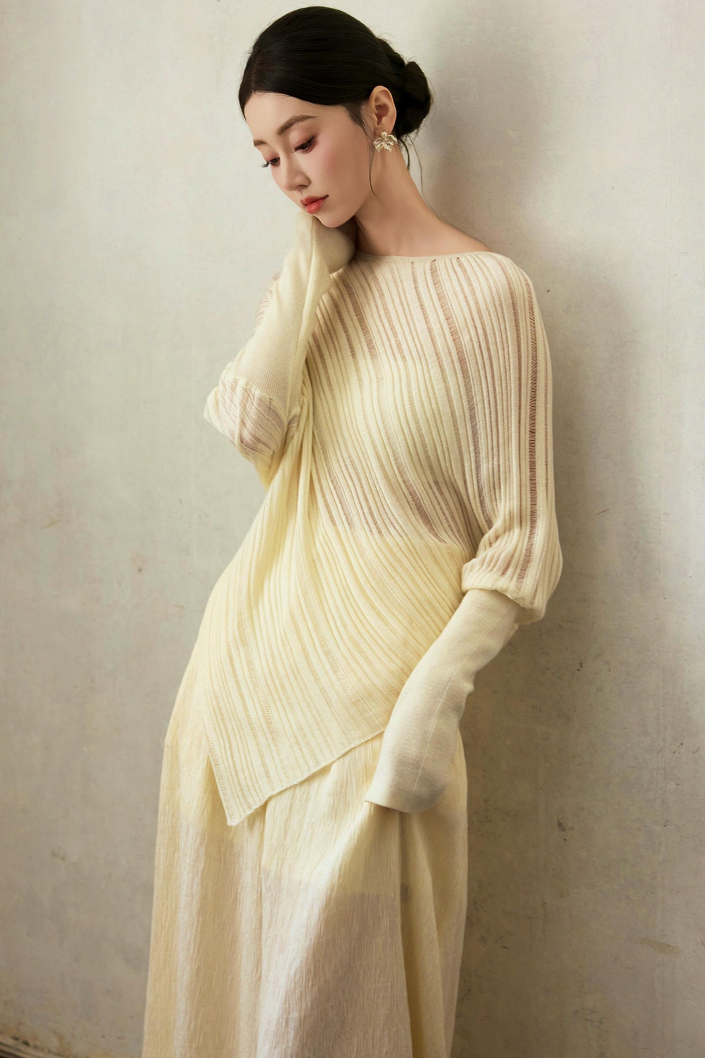 Lazy Sheep Wool Bat Sleeve Sweater