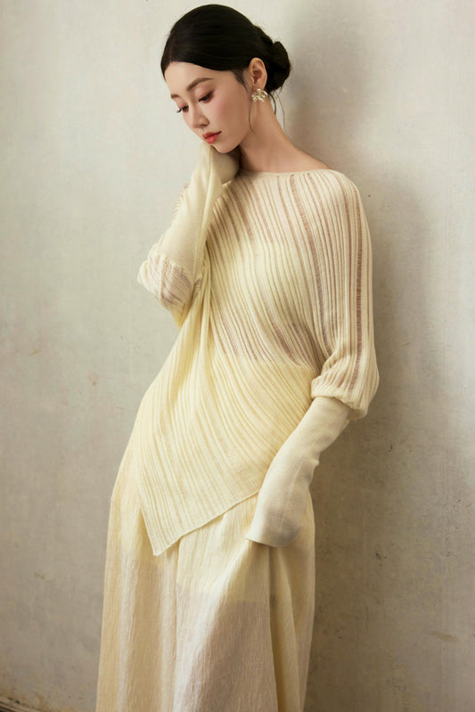 Lazy Sheep Wool Bat Sleeve Sweater