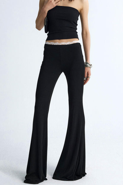 Chic Colorblock Flare Pants