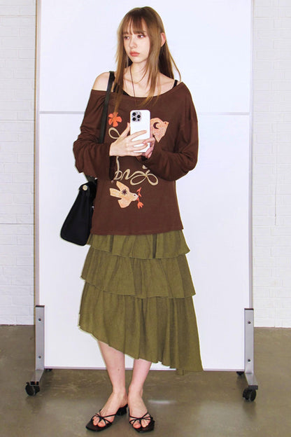 Amber Tencel Retro Bluse