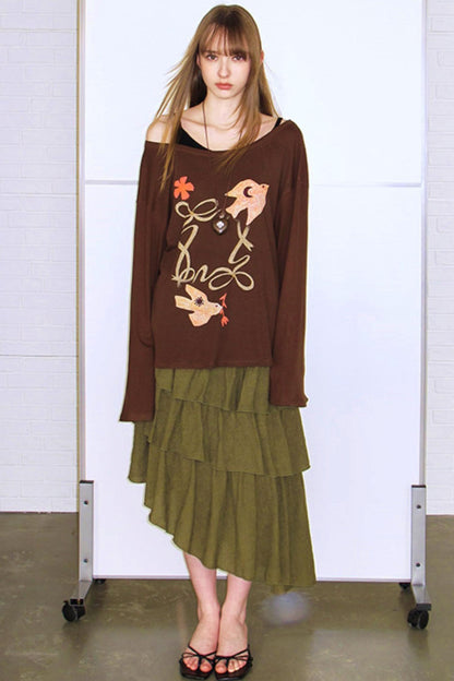 Amber Tencel Retro Bluse