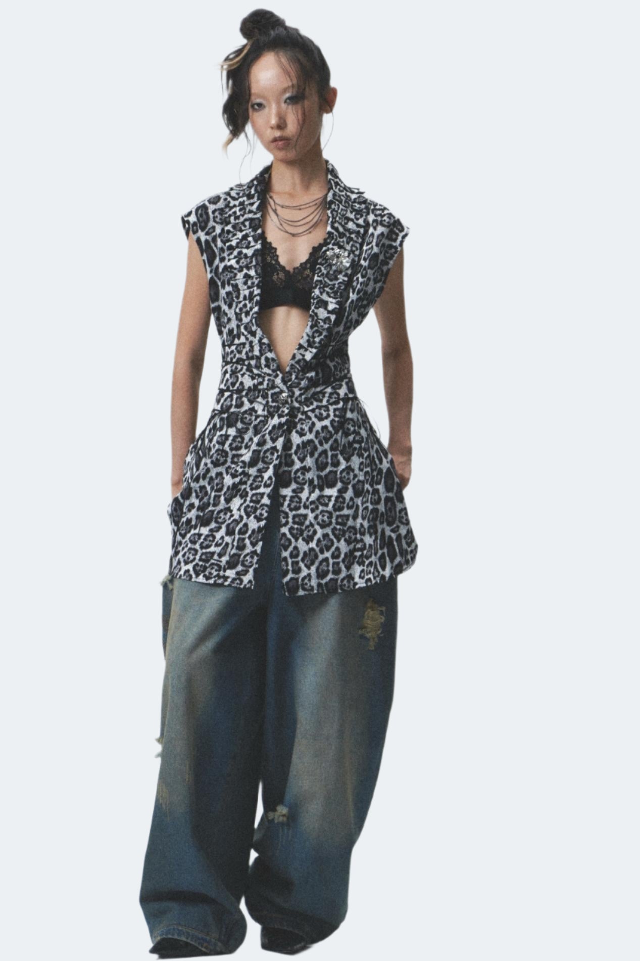 Distressed Denim Jeans