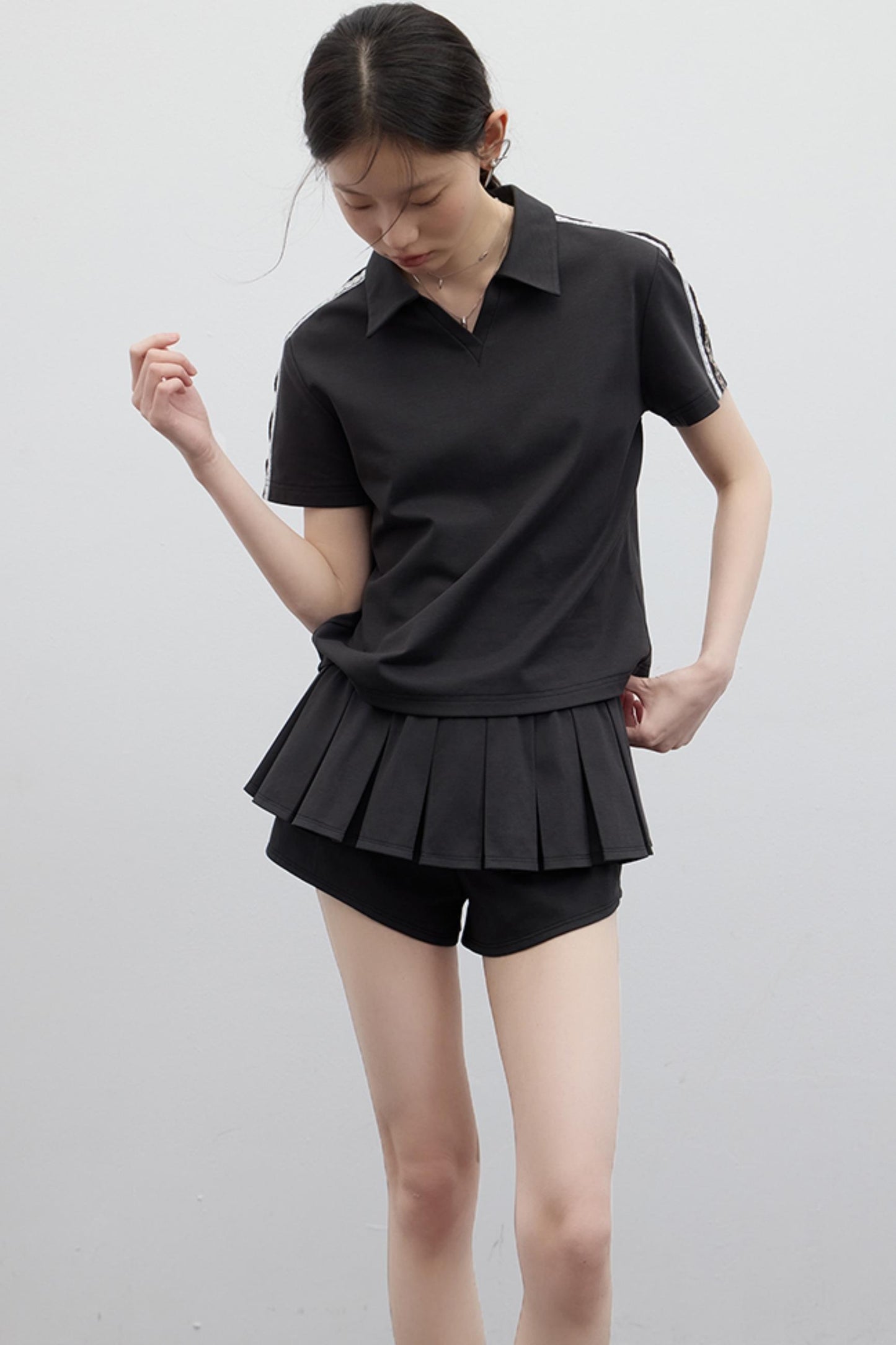 Chill Ballet Sweatpant Skirt Top Set-Up