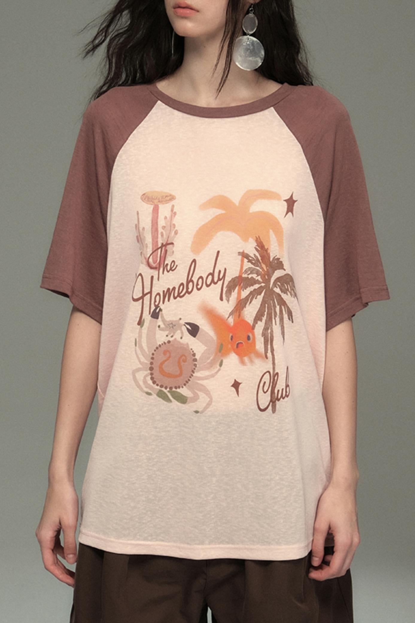 Cotton Island Raglan Sleeve T-shirt