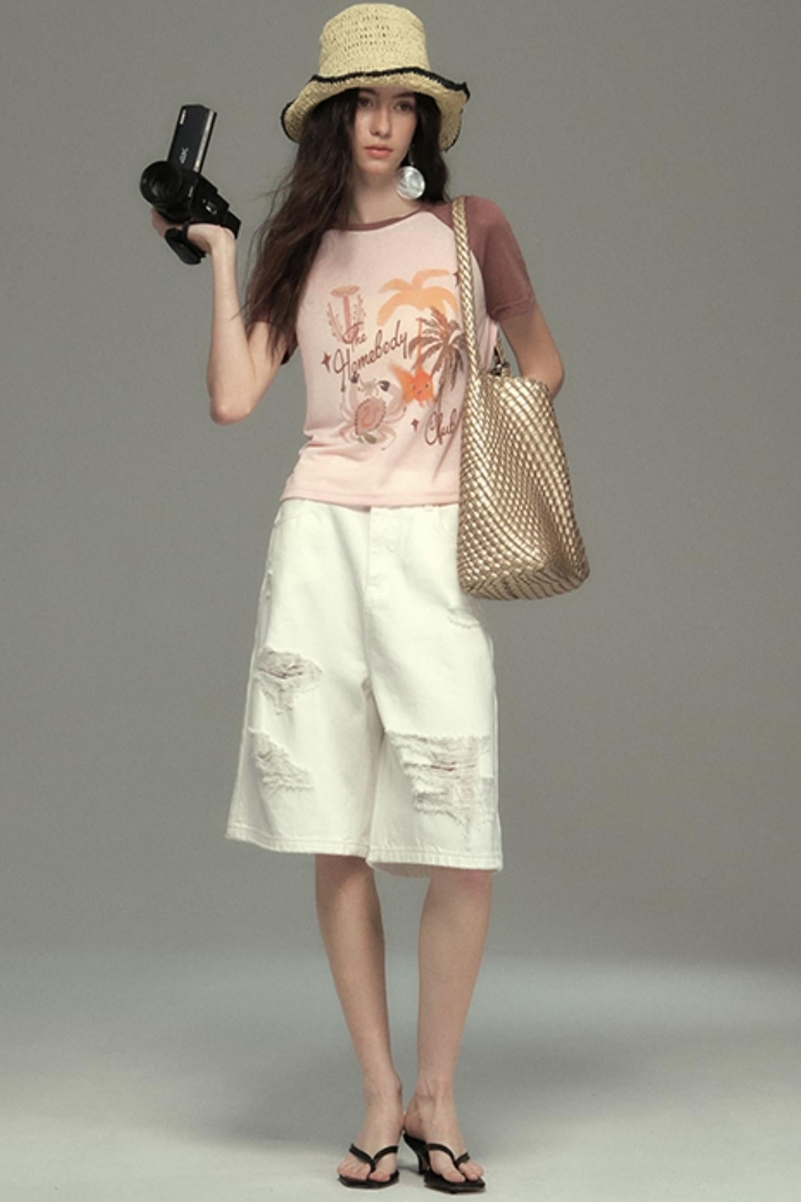 Cotton Island Raglan Sleeve T-shirt