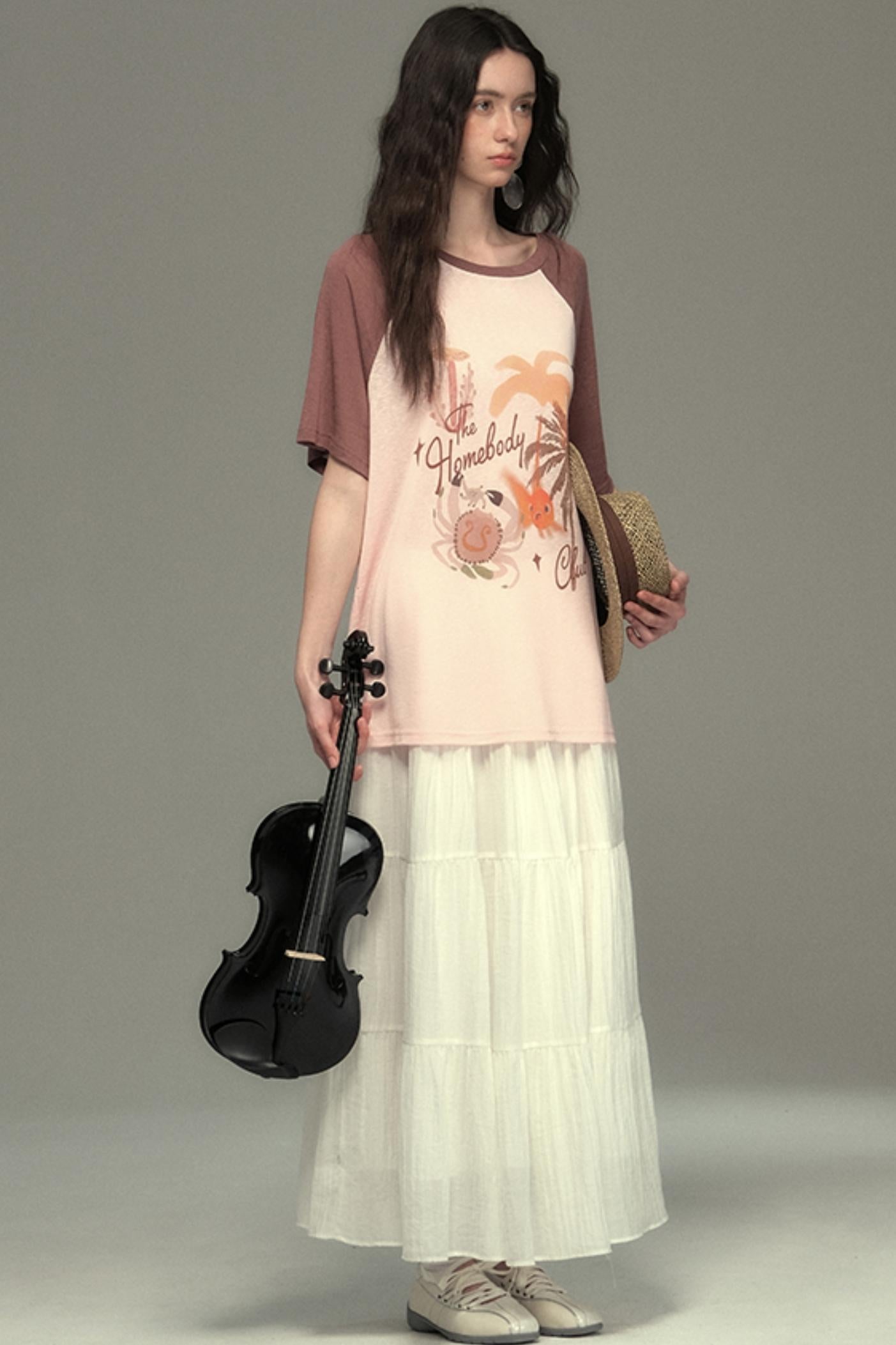 Cotton Island Raglan Sleeve T-shirt