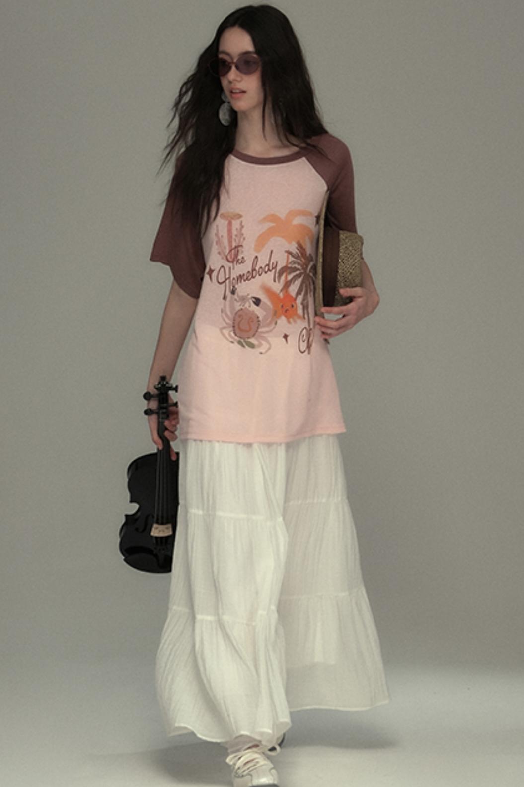 Cotton Island Raglan Sleeve T-shirt