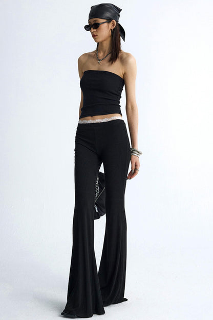 Chic Colorblock Flare Pants