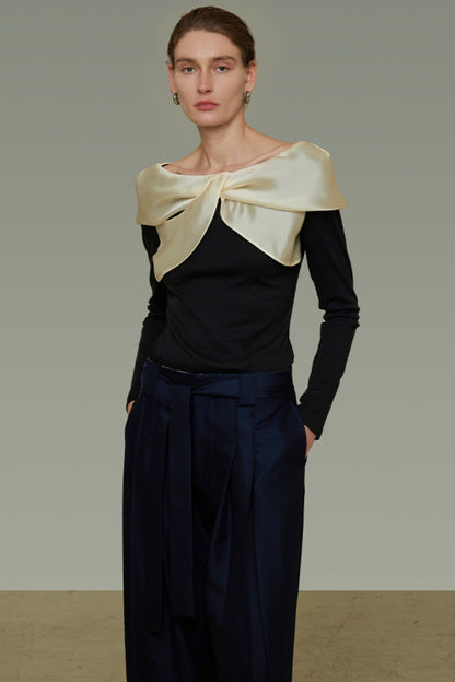 Patchwork Slimming Sweater