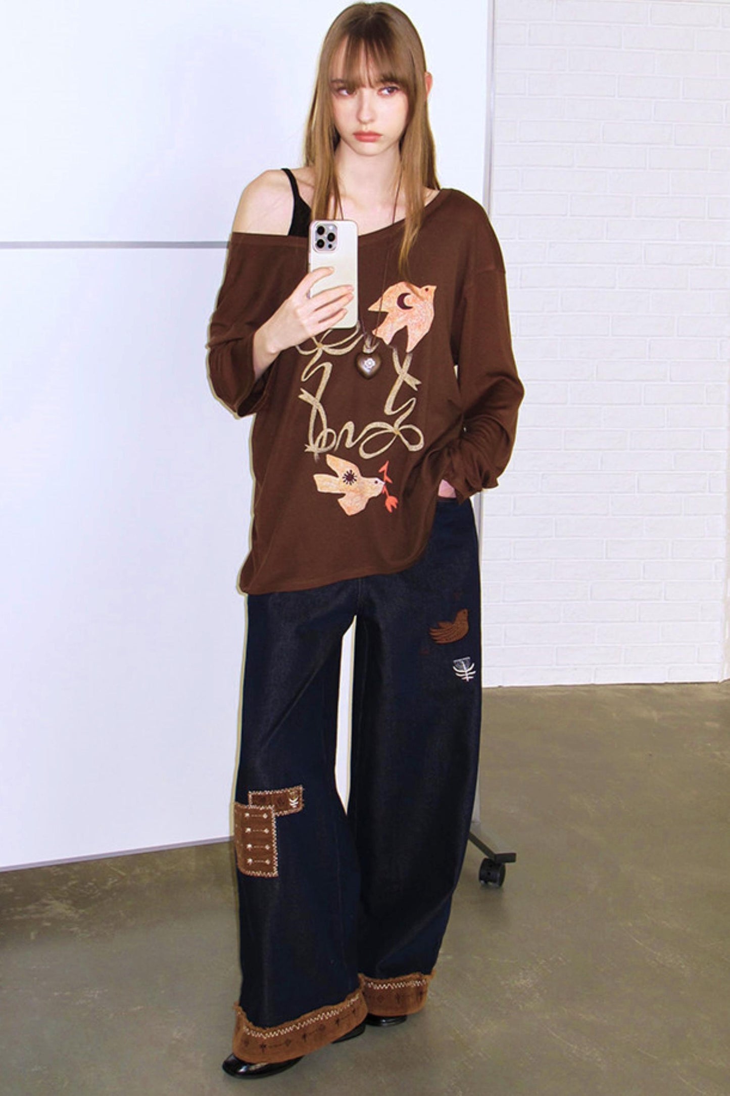 Amber Tencel Retro Bluse