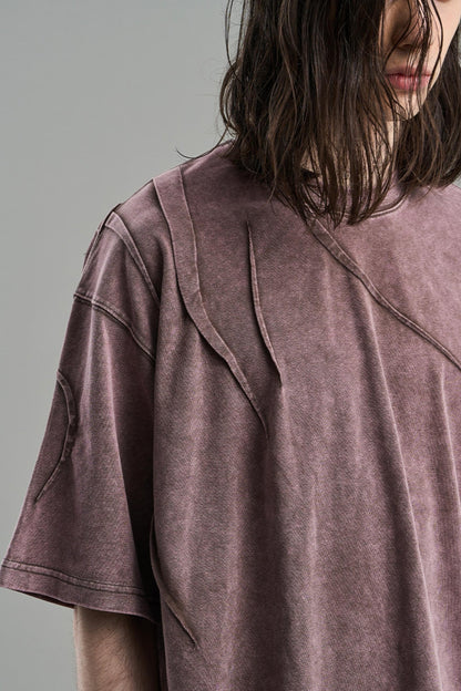 Pleated Asymmetrical Tee