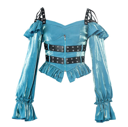 Futuristic Punk Tie Top