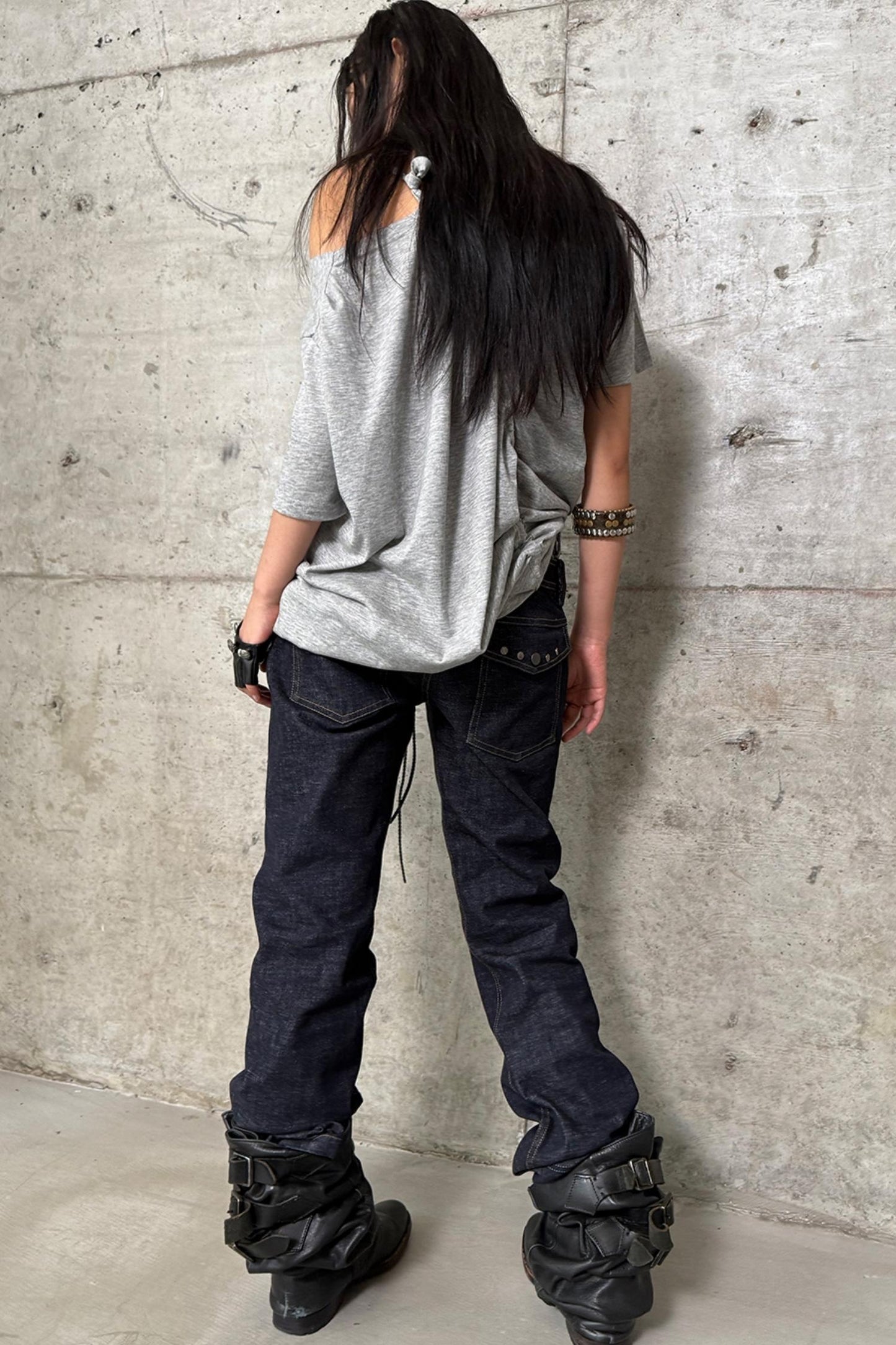 Color Block Slim Fit Jeans