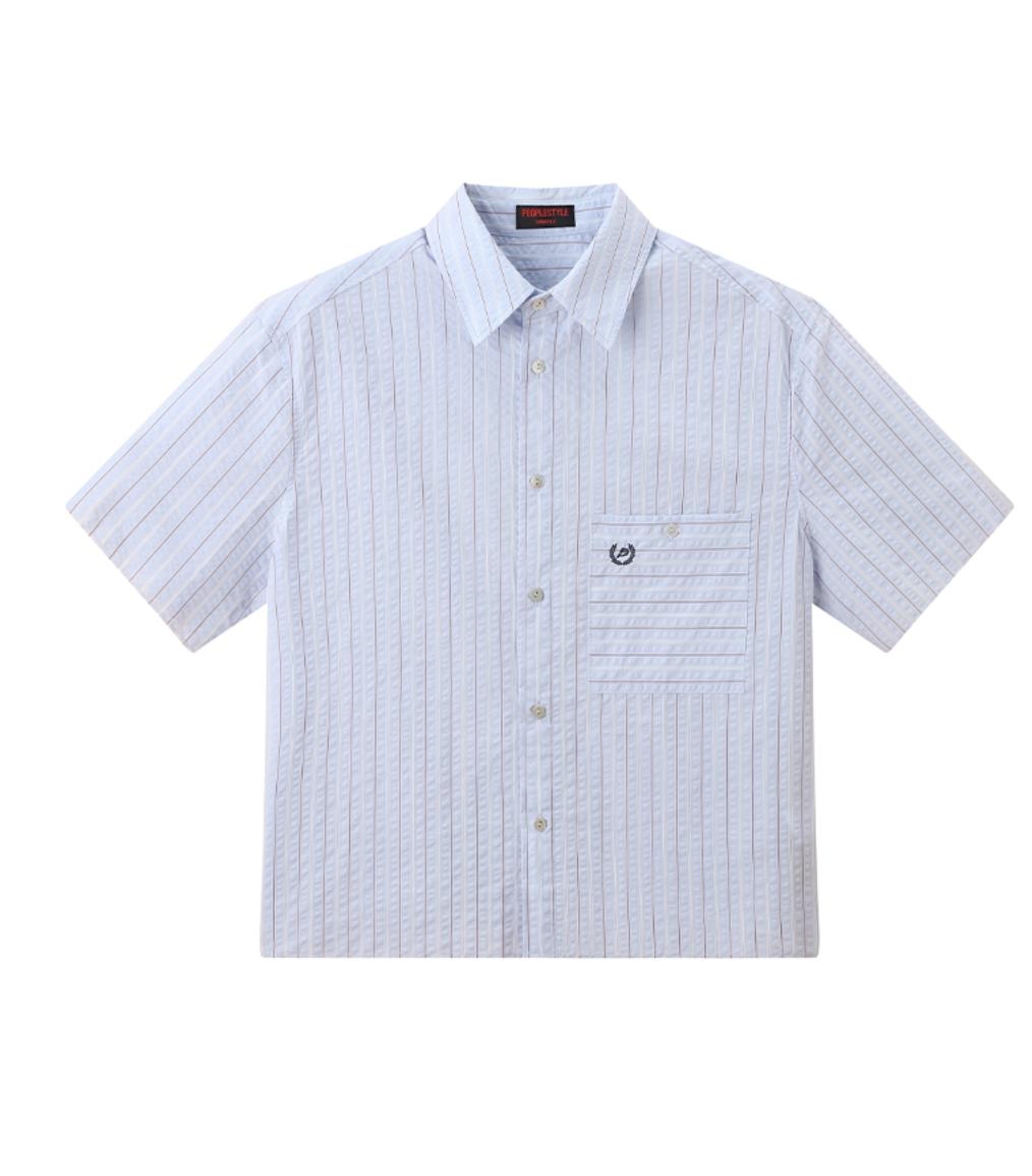 Light Blue Striped Shirt