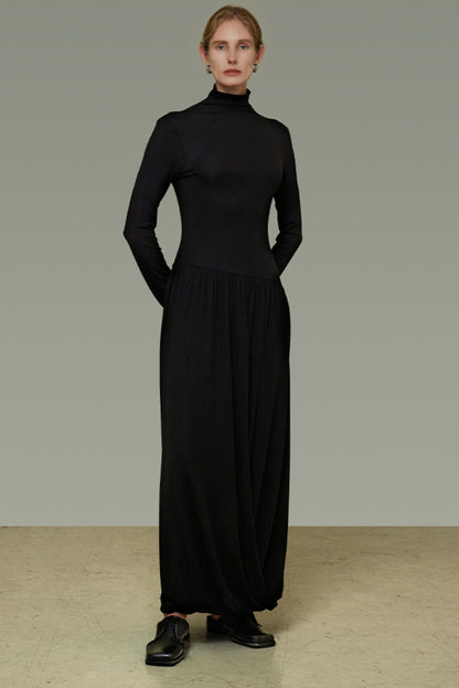 Slim High Neck Autumn Dress