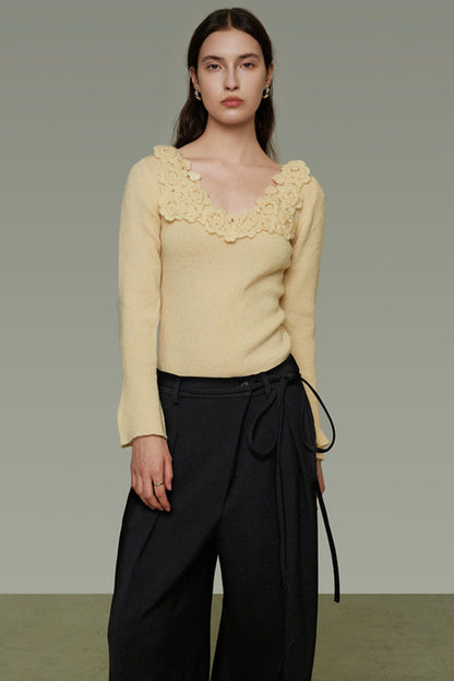 Autumn Flared Knit Top