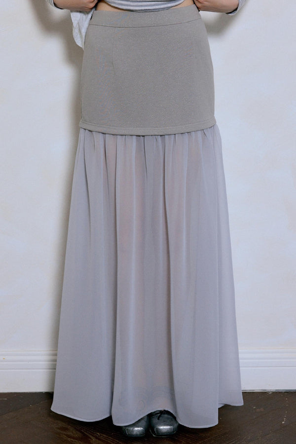 Fairy Stripe Knitted Top Skirt Set-Up