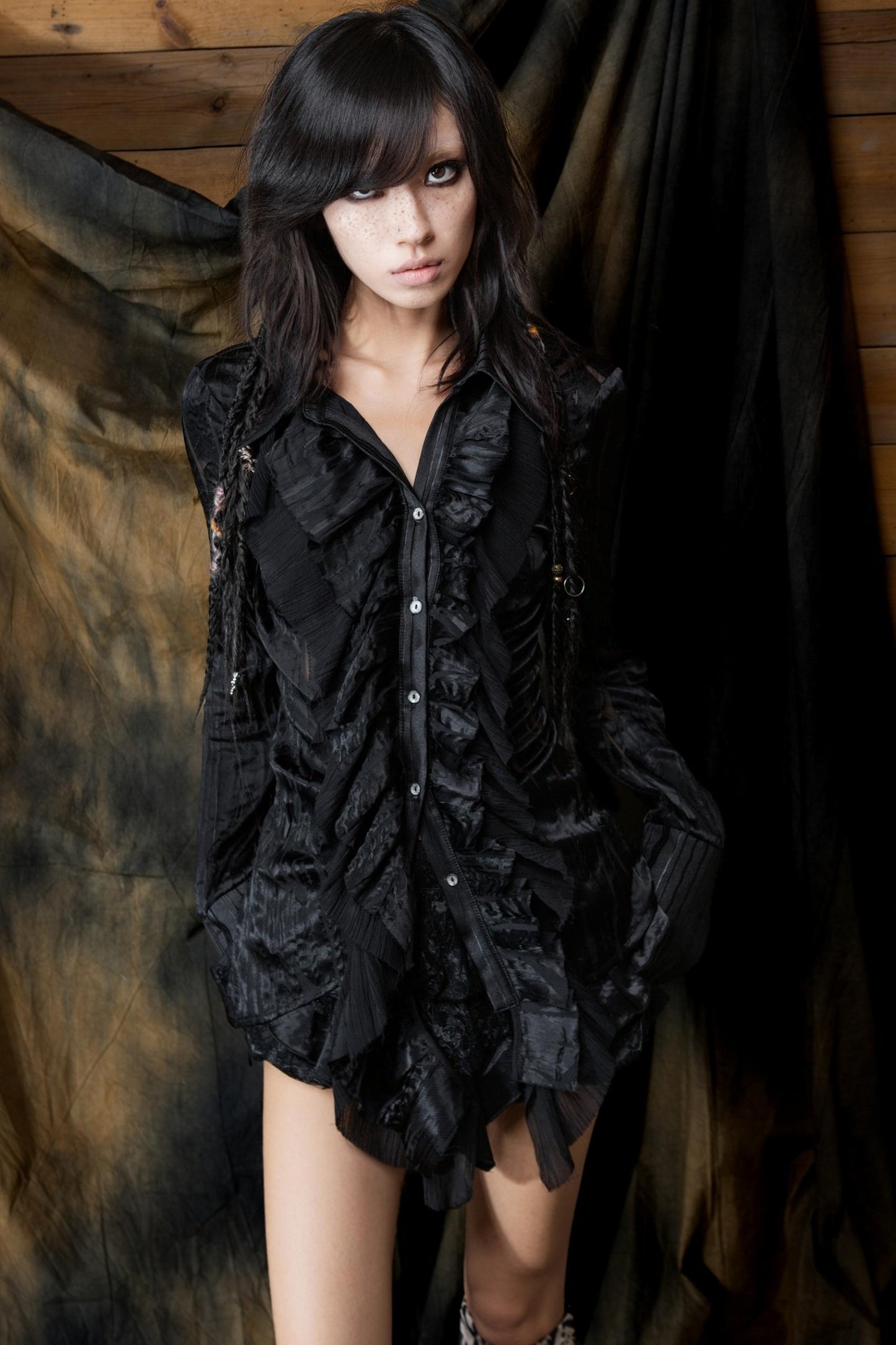 Vintage Ruffled Cardigan