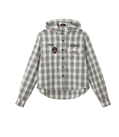 Plaid Hooded Jacket