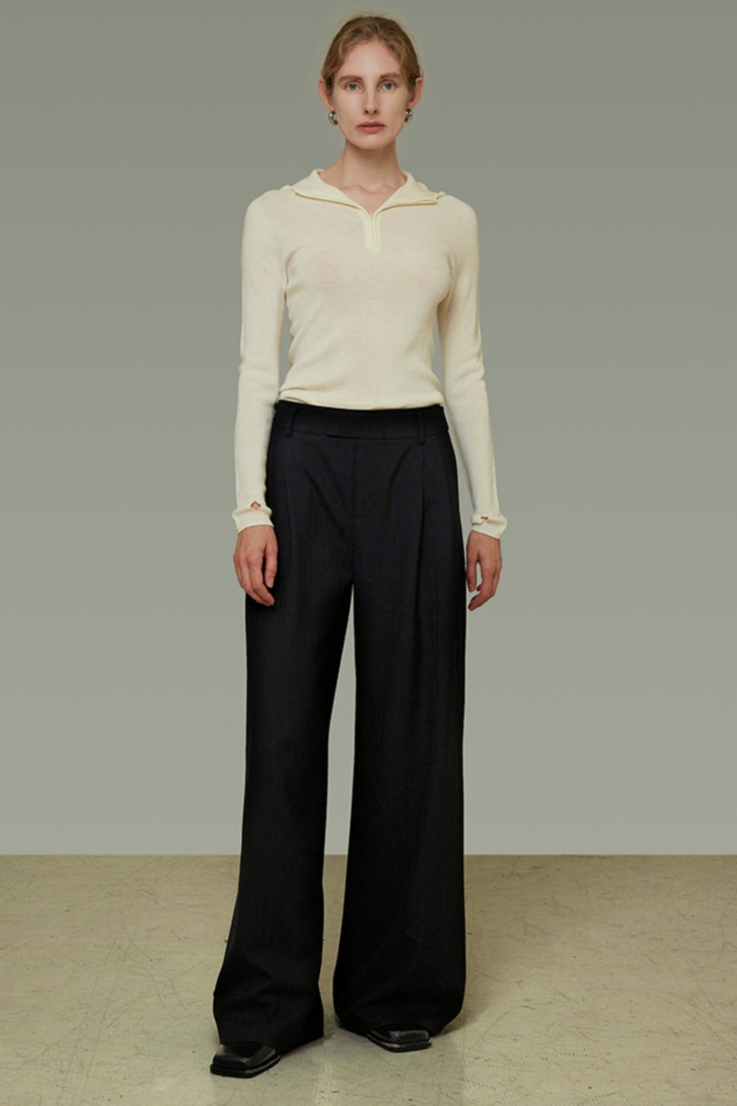 Casual Loose Pleated Wide Pants