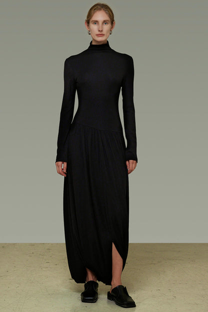 Slim High Neck Autumn Dress