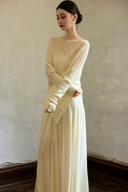 Lazy Sheep Wool Bat Sleeve Sweater