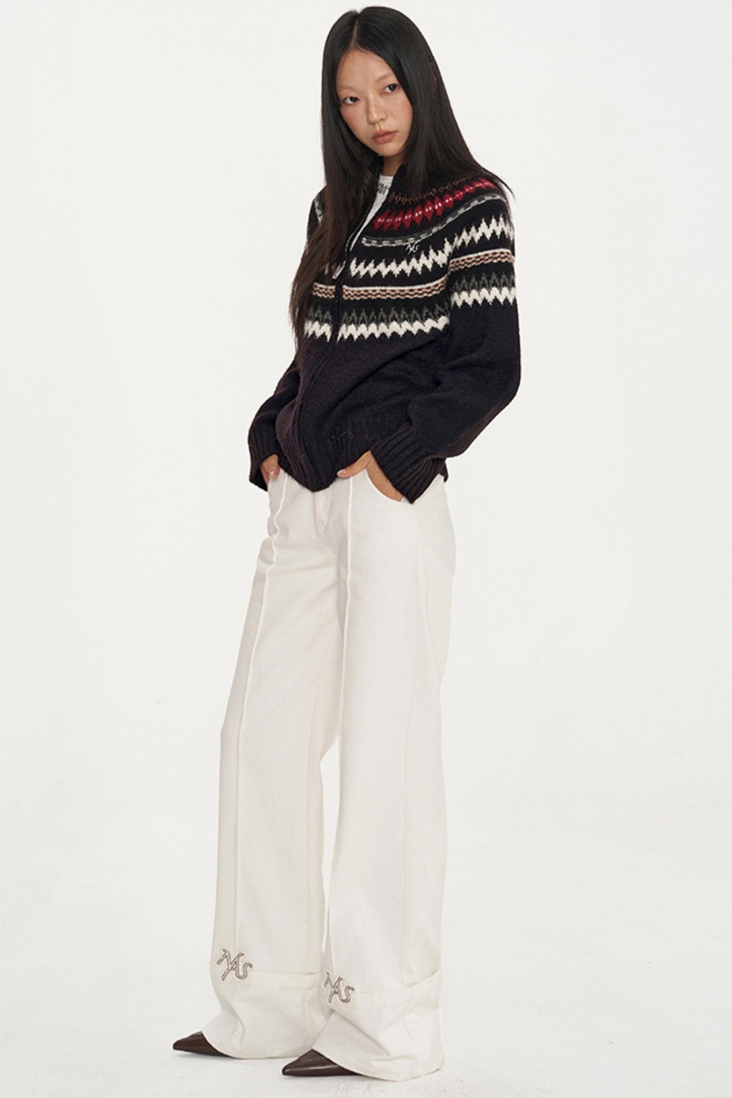 Fair Isle Wool Cardigan