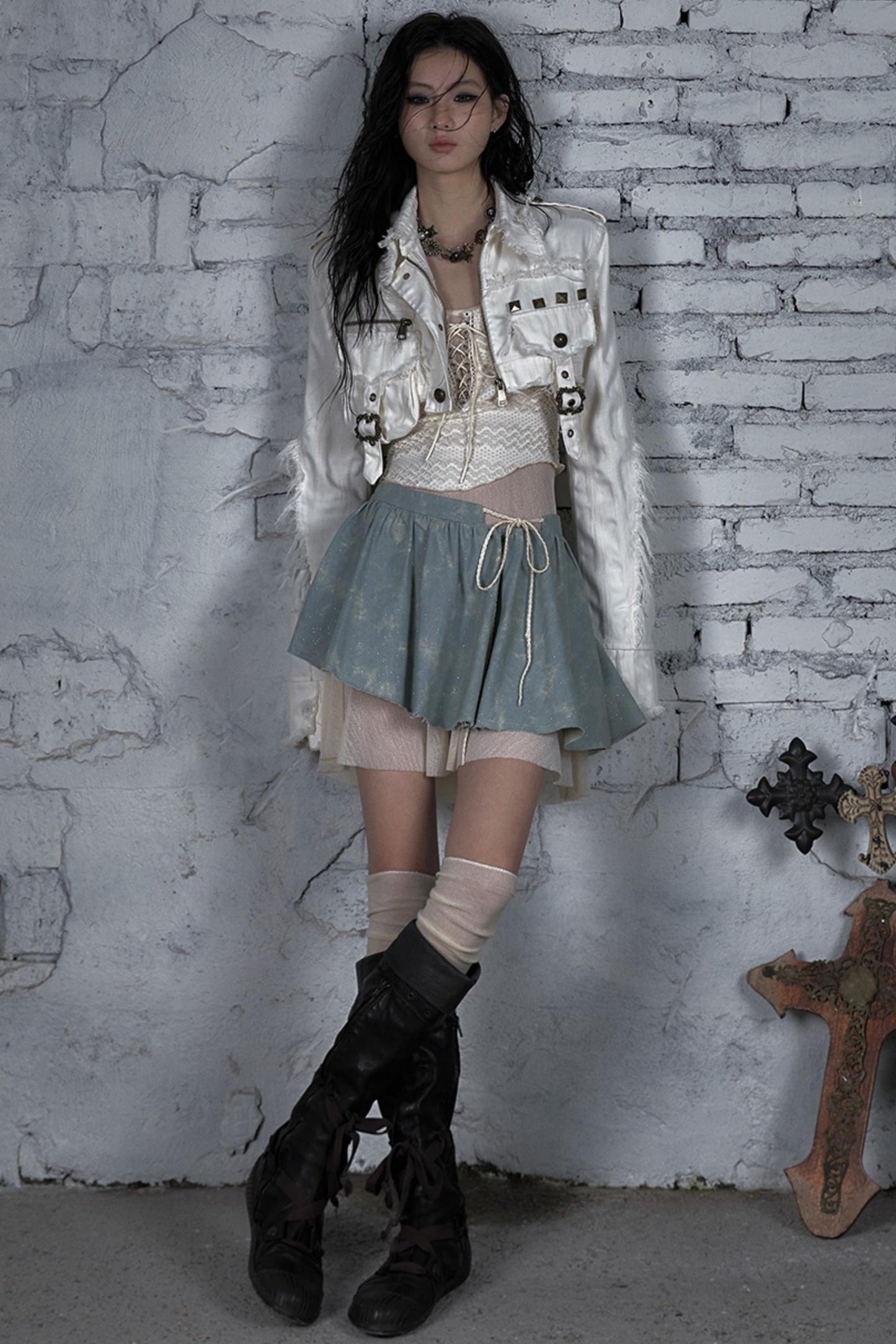 Striped Punk Work Jacket