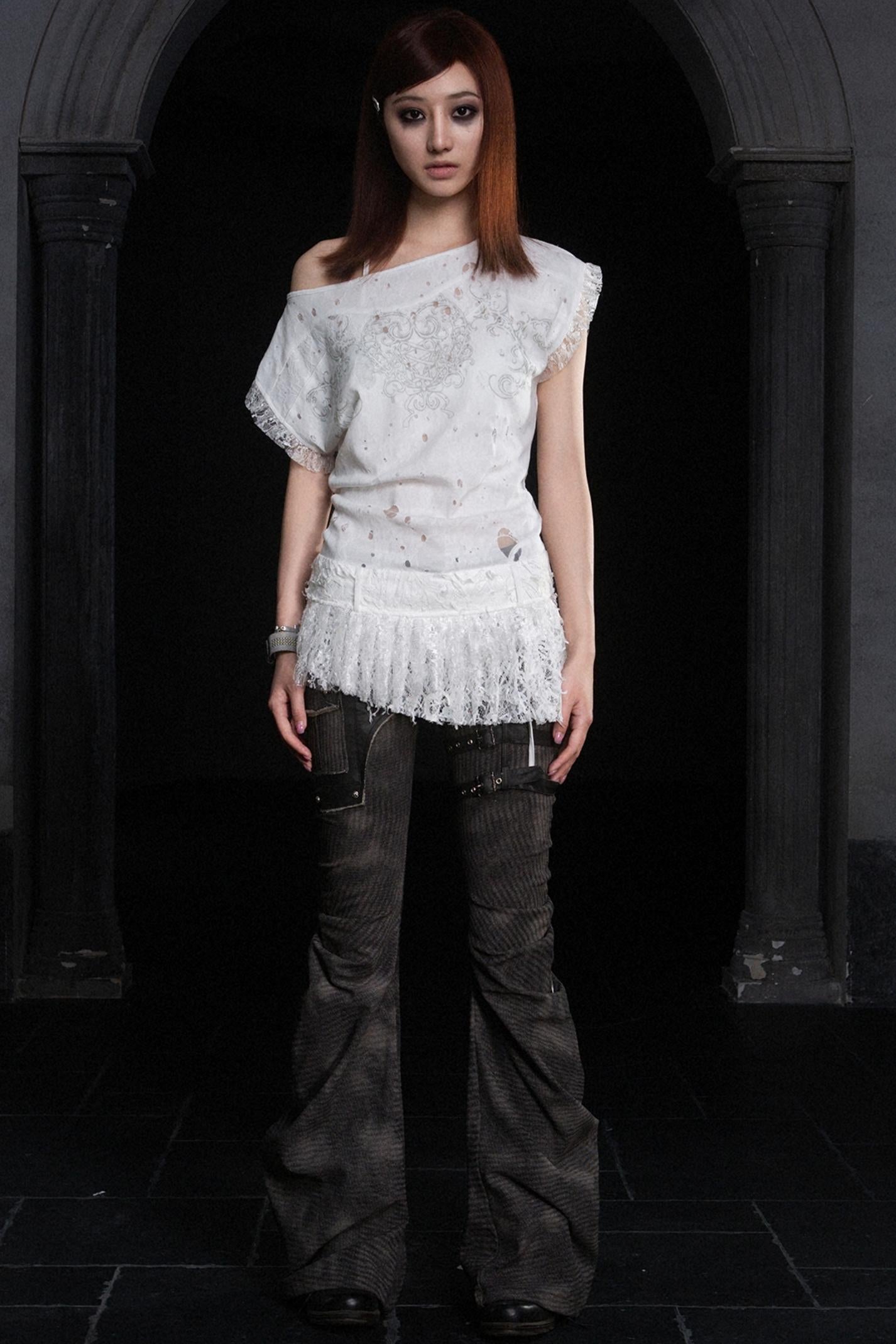 Vintage Alien Denim Trousers