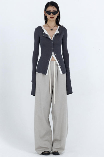 Relaxed Fit Gray Work Pants